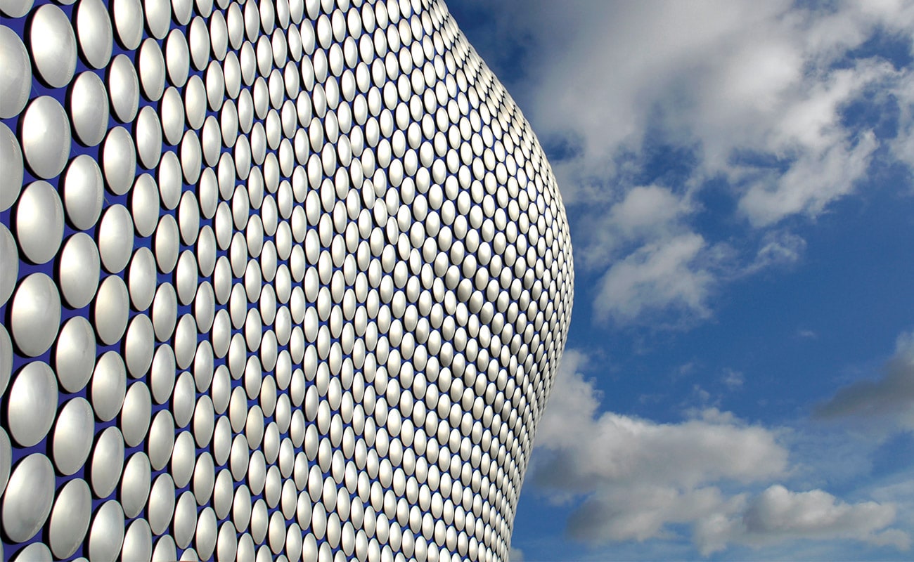 Selfridges exterior in Birmingham city centre, near to Bank House offices